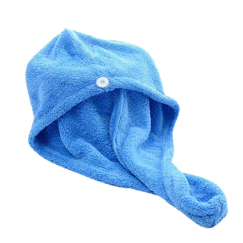1Pcs Quick Dry Hair Caps Turban Towel Microfibre Hair Wrap Bath Towel Hat 